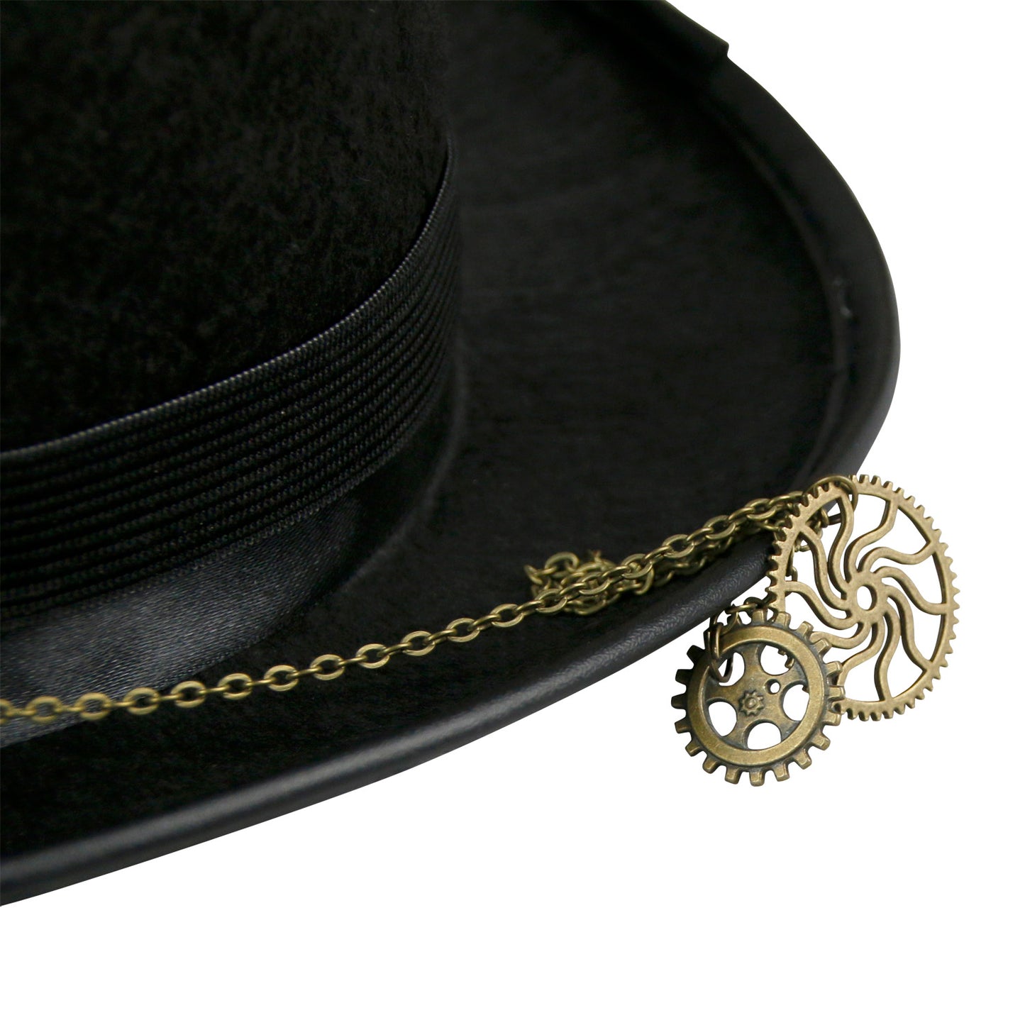 Kimring Gothic Steampunk Top Hats with Goggle Gear Halloween Hat