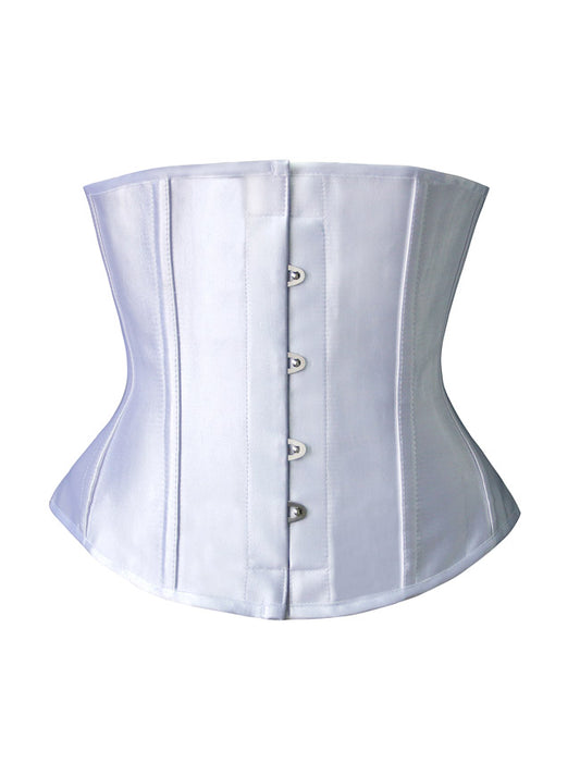 Women's Classics Satin Spiral Steel Boned Waist Training Basque Corset