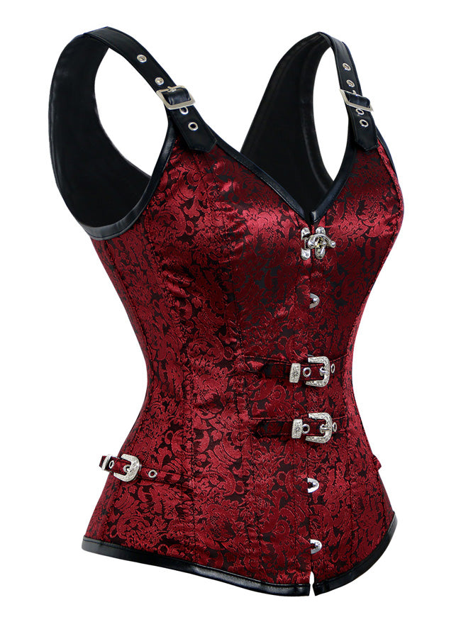 Real Double Row Steel Boned Underbust Corset From Real Brown Suede.  Exclusive Steampunk Historical Corset With Double Rows of Bones. 